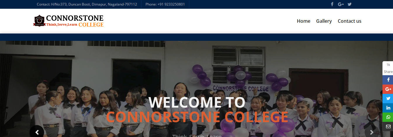 Connorstone College Website Design and Development Project by SystemTech India