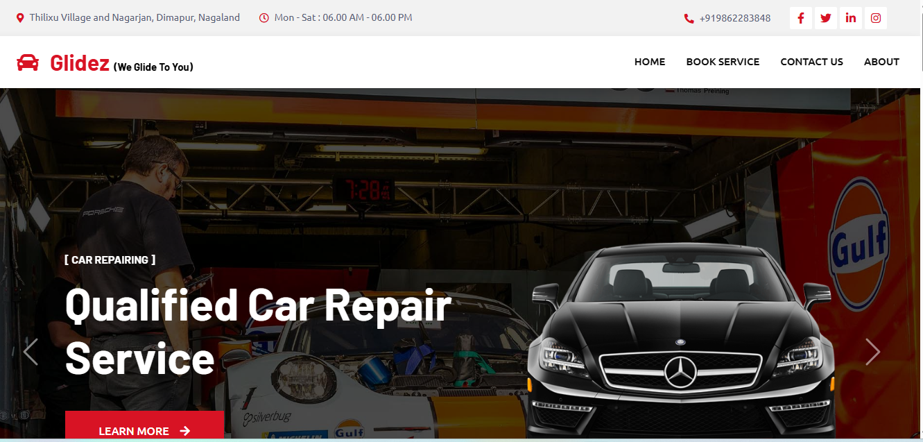 Glidez Website Design and Development Project by SystemTech India